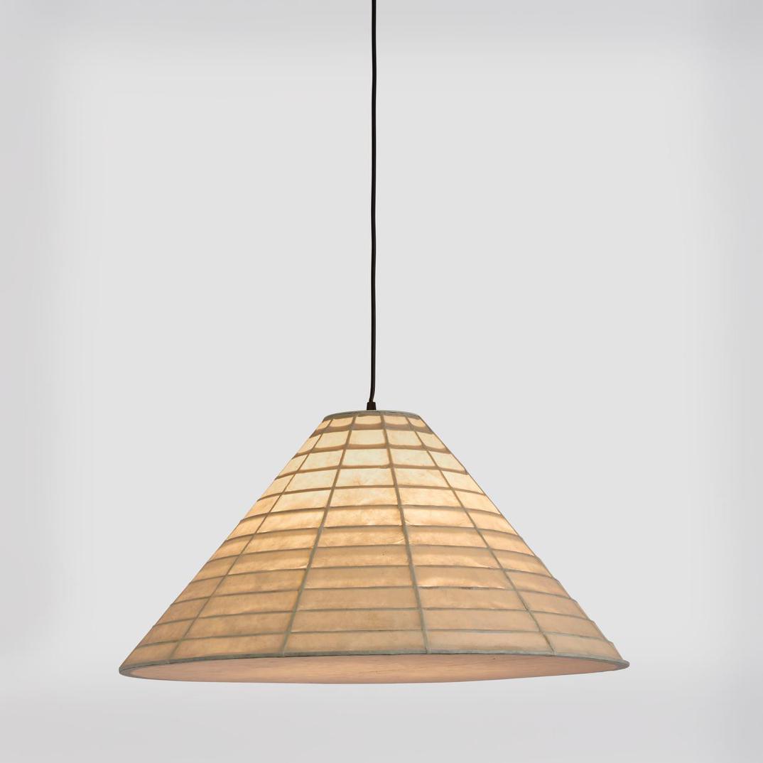 Celestial Cone Ceiling Pendant White Mulberry Paper