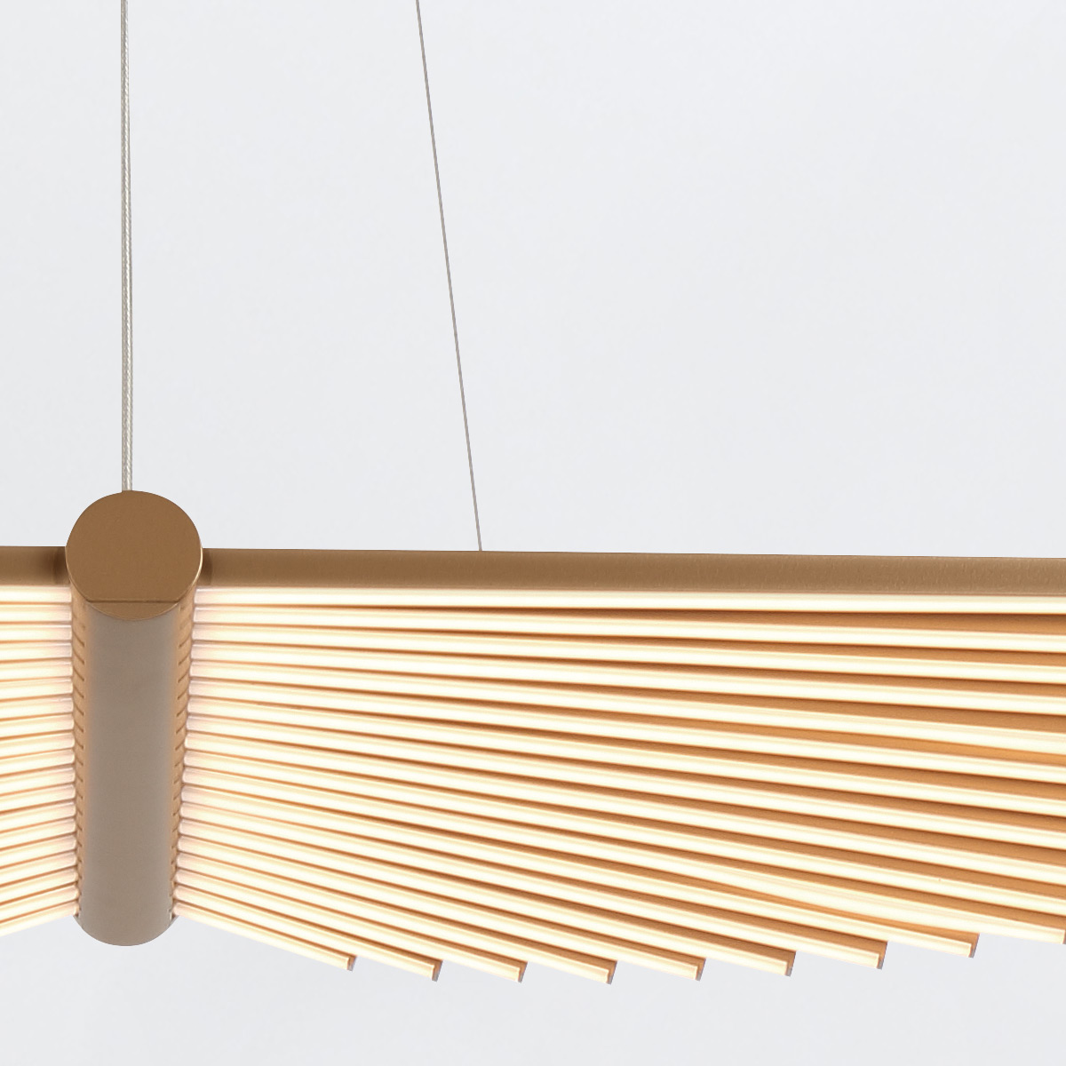 Celestine Grand Contemporary Winged Chandelier Brushed Gold Celestine Grand Contemporary Winged Chandelier Brushed Gold — detail view