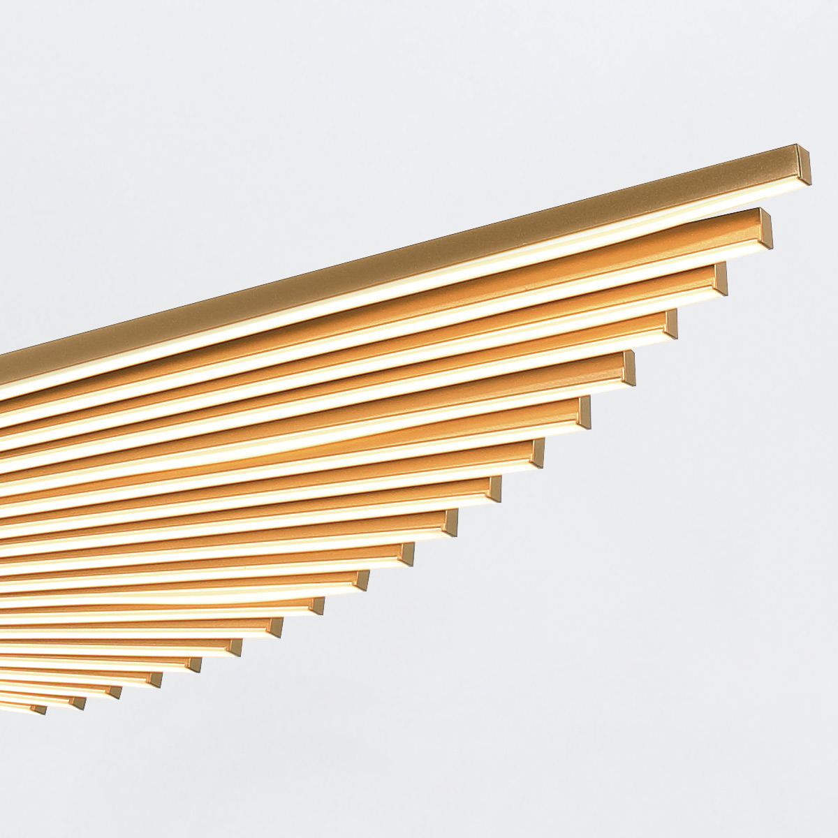 Celestine Grand Contemporary Winged Chandelier Brushed Gold Celestine Grand Contemporary Winged Chandelier Brushed Gold — detail view