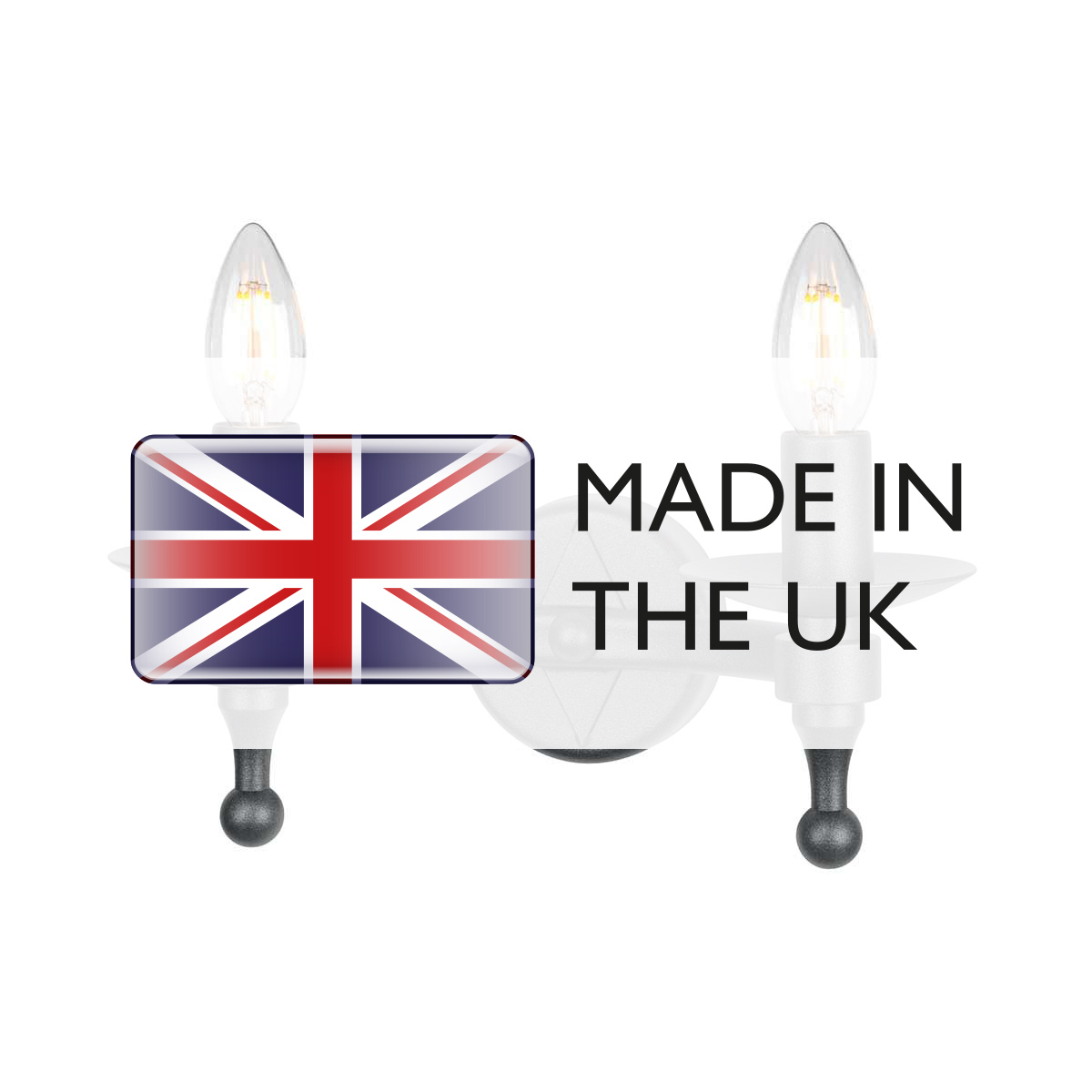 Chalcombe Hall Country Twin Arm Wall Light Graphite Black Chalcombe Hall Country Twin Arm Wall Light Graphite Black