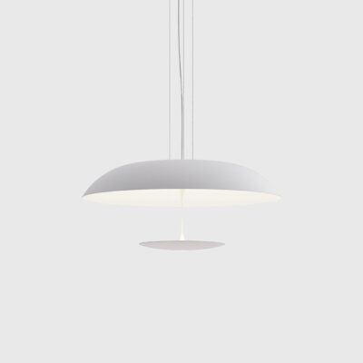 Chalkstone Contemporary Disc Pendant Light Matte White