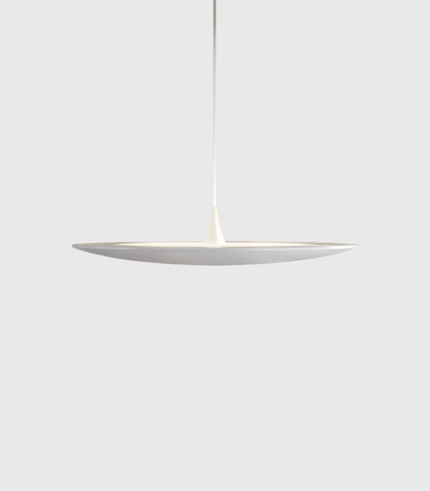 Chalkstone Manor Contemporary Aluminium Disc Pendant Light Matte White