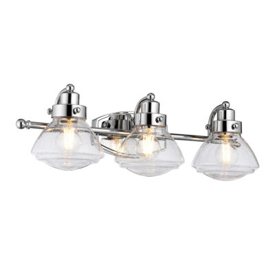 Chancellor's Row Transitional 3 Light Wall Light Polished Chrome