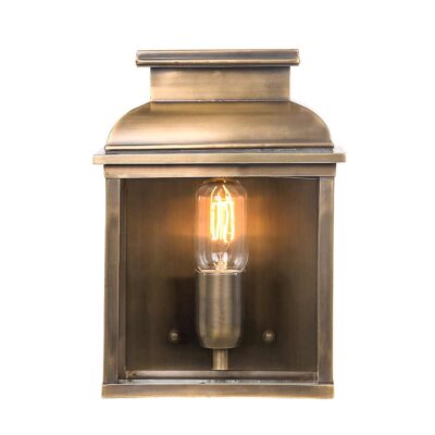 Chancery Row Traditional Outdoor Wall Lantern Aged Brass
