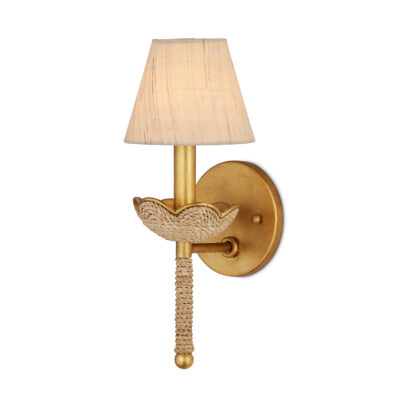 Chantelle Gold Leaf Woven Wall Light