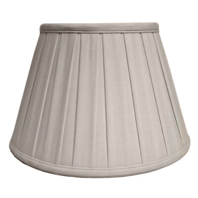 Chantilly Box Pleat Cotton Lamp Shade Oyster
