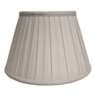 Chantilly Box Pleat Empire Lamp Shade Oyster Cotton