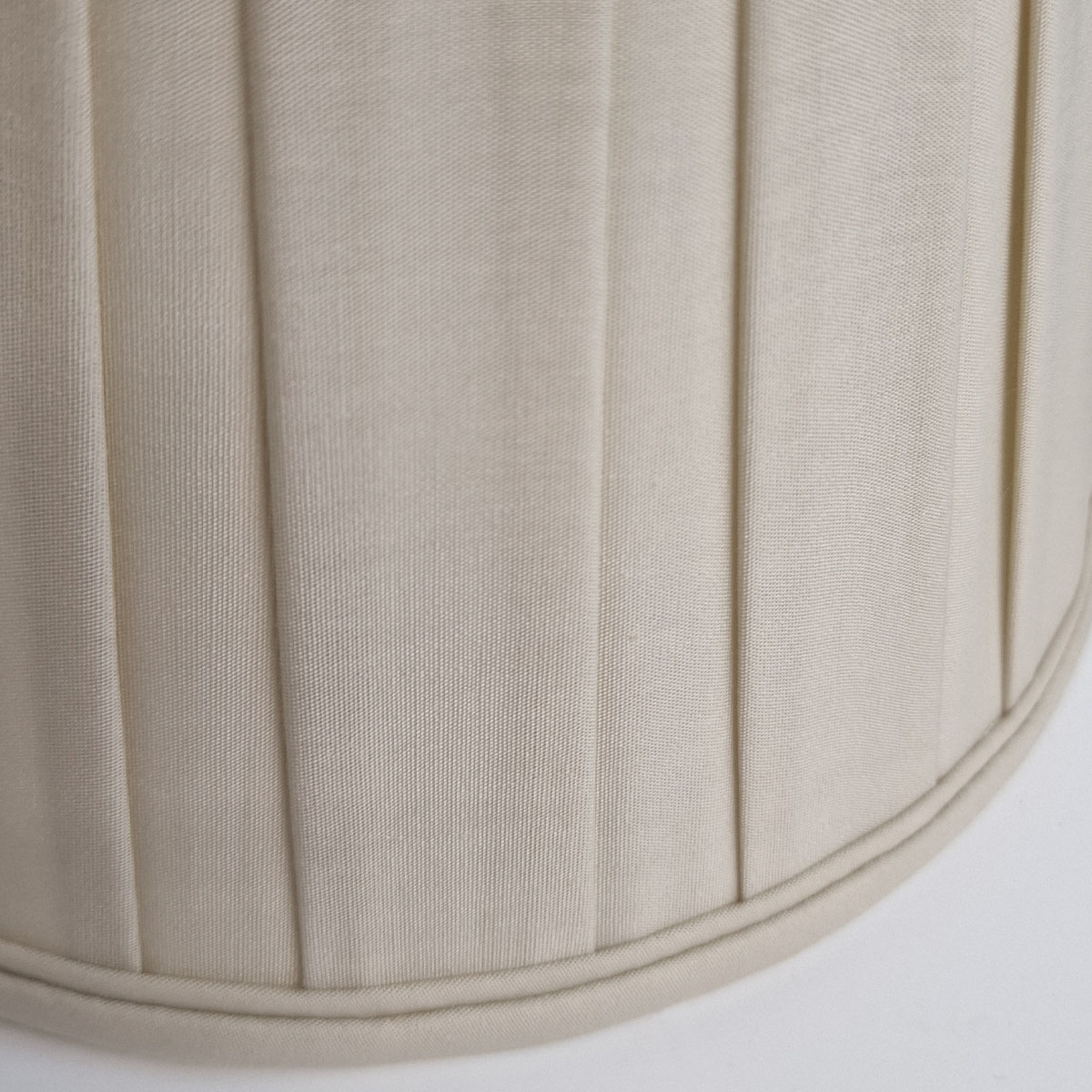 Chantilly Box Pleat French Provincial Lamp Shade in Oyster Chantilly Box Pleat French Provincial Lamp Shade in Oyster — detail view