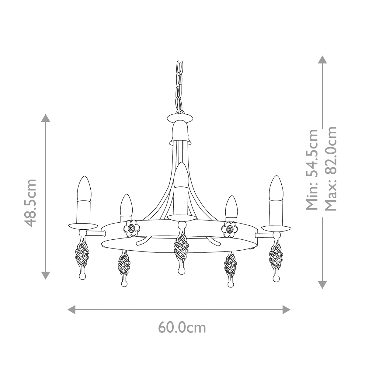 Chapel Row Gothic Wagon Wheel Chandelier Black Chapel Row Gothic Wagon Wheel Chandelier Black