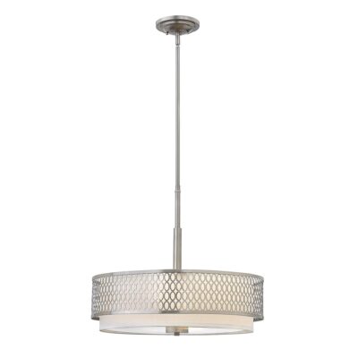 Charmont Transitional Drum Pendant Brushed Nickel