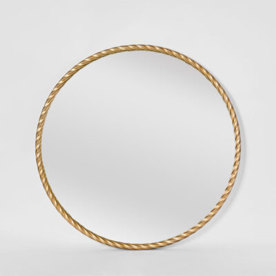 Chateaulande French Provincial Round Gold Rope Mirror