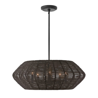 Chatsworth Coastal Woven Pendant Black
