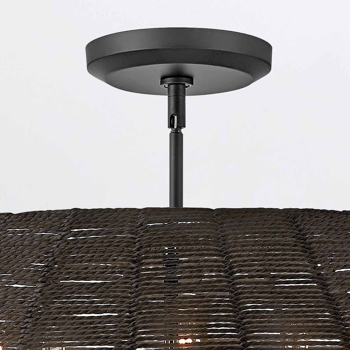 Chatsworth Coastal Woven Pendant Black Chatsworth Coastal Woven Pendant Black — detail view