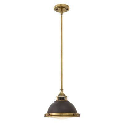 Chessington Heritage Dome Pendant Bronze and Brass