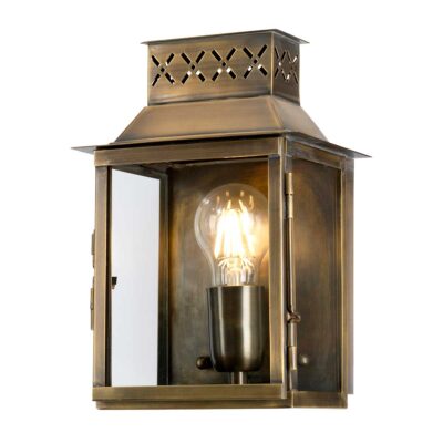 Chessworth Manor Traditional Wall Lantern Aged Brass