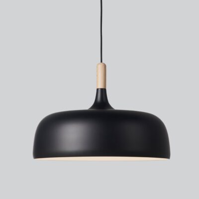 Chesterhaven Scandinavian Dome Pendant Light Matt Black Matt Grey Matt White