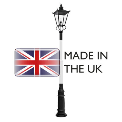 Cheswold Victorian Style Outdoor Lamp Post Black