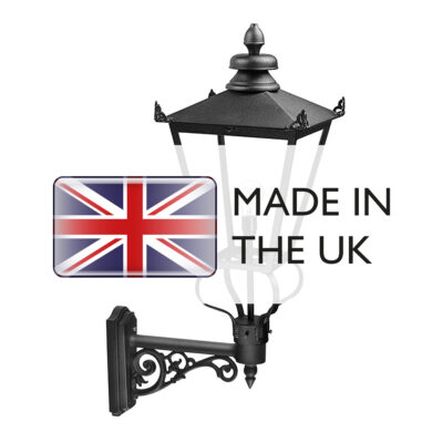 Cheswold Victorian Style Outdoor Wall Lantern Black