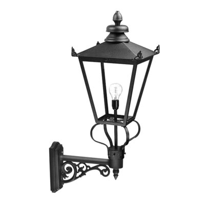Cheswold Victorian Style Outdoor Wall Lantern Black