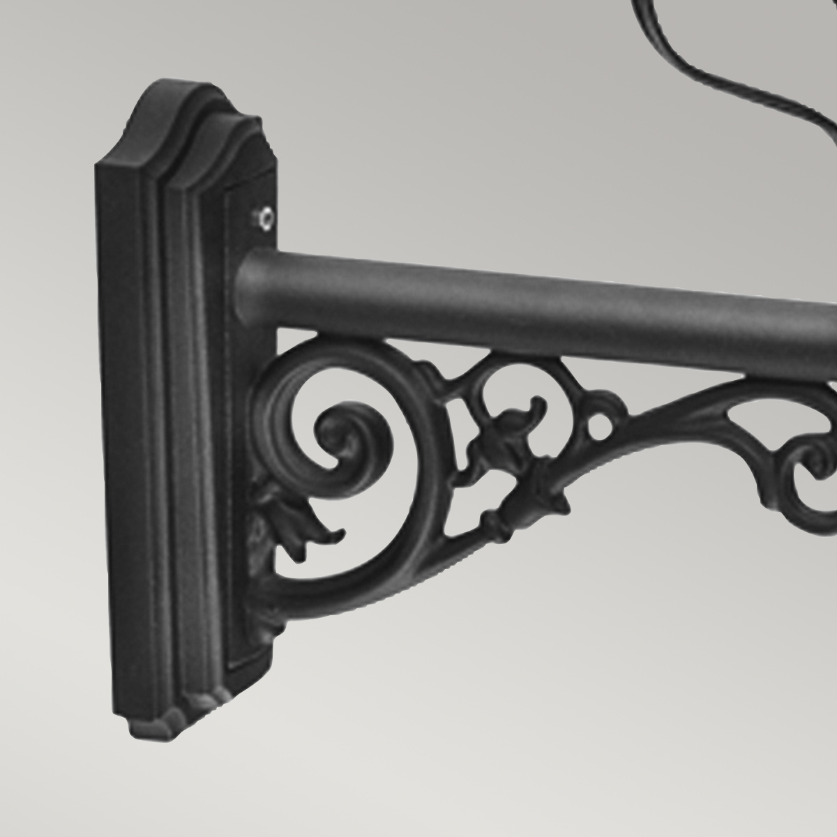 Cheswold Victorian Style Outdoor Wall Lantern Black Cheswold Victorian Style Outdoor Wall Lantern Black — detail view