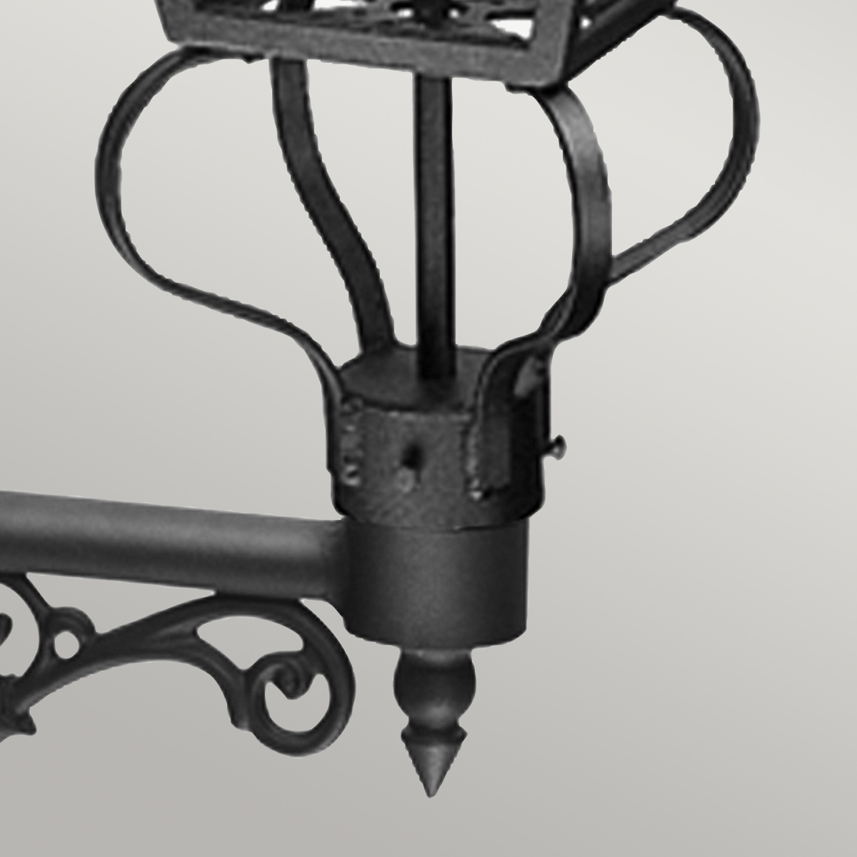 Cheswold Victorian Style Outdoor Wall Lantern Black Cheswold Victorian Style Outdoor Wall Lantern Black — detail view