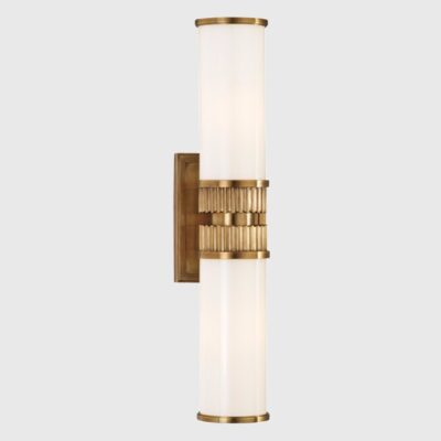Chilworth Wall Light in Aged Brass and Opal