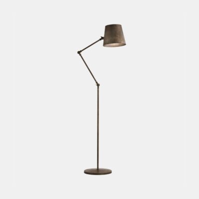 Chronicle Industrial Floor Lamp Antique Brass