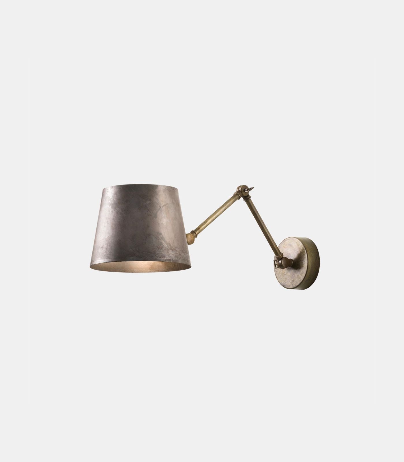 Chronicle Industrial Wall Light Antique Brass