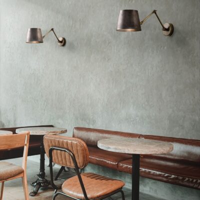 Chronicle Industrial Wall Light Antique Brass