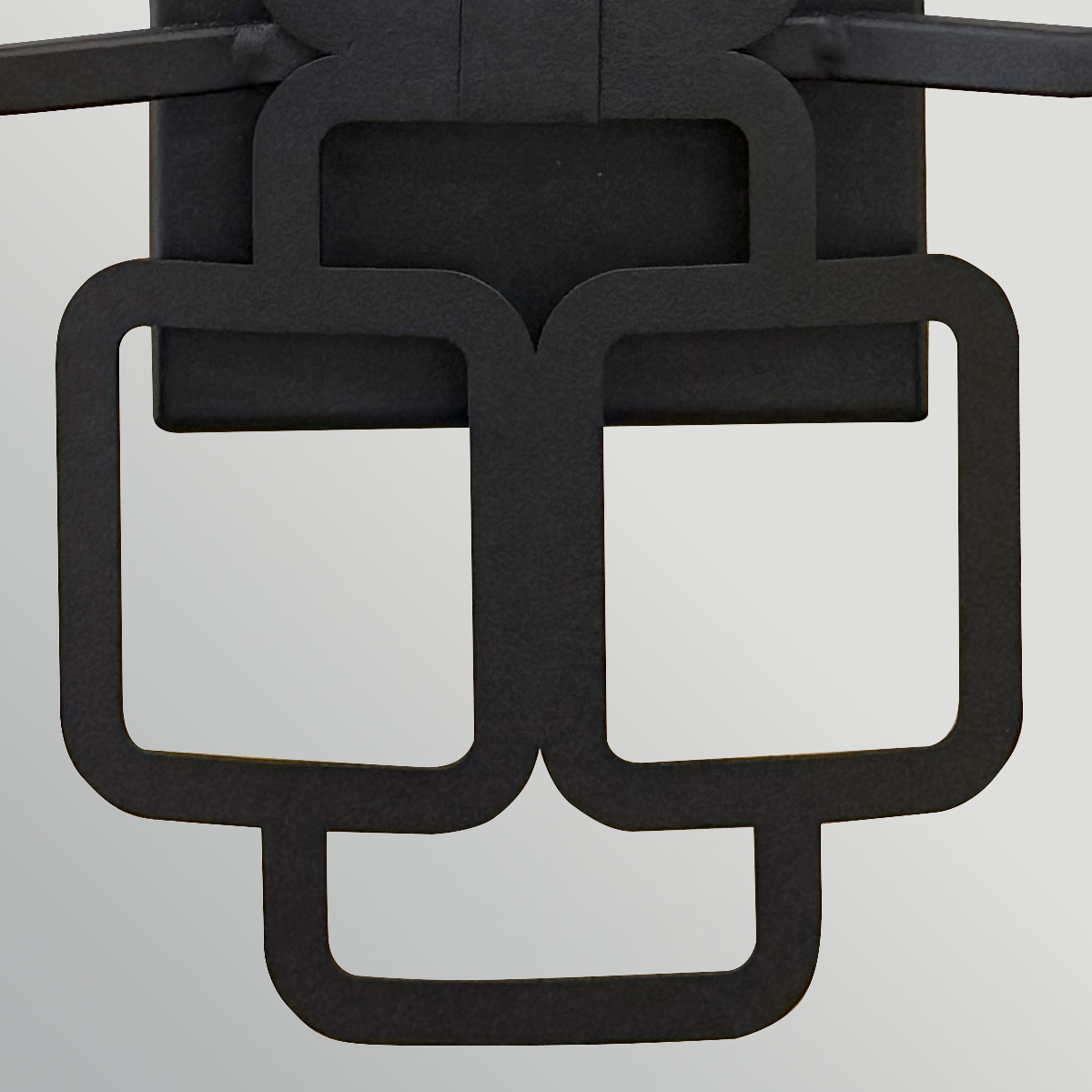 Clairmont Fretwork Wall Light Black Clairmont Fretwork Wall Light Black — detail view
