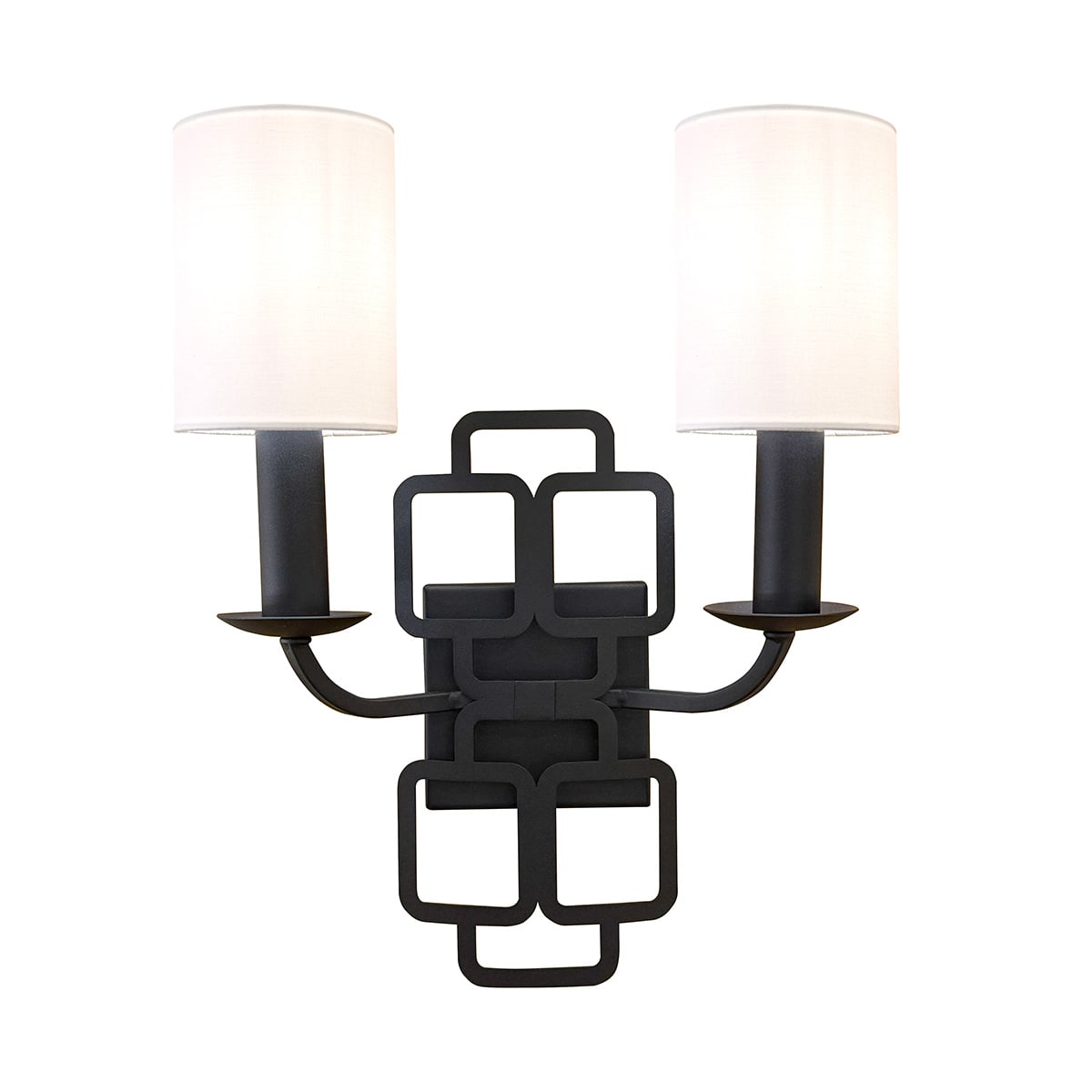 Clairmont Fretwork Wall Light Black