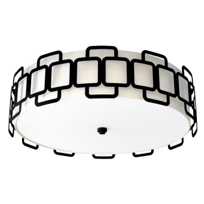 Clairmont Heritage Ceiling Flush Black