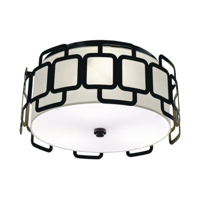 Clairmont Heritage Geometric Ceiling Flush Black
