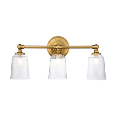 Clearvale Water 3 Light Wall Light Burnished Brass