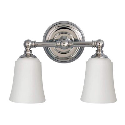 Clearvale Water Hamptons Two Light Wall Light Polished Chrome