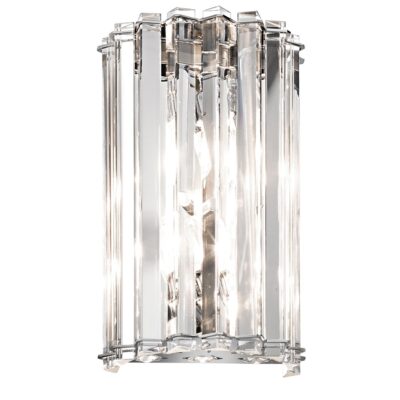 Clearwater Sky Hamptons Crystal Wall Light Chrome