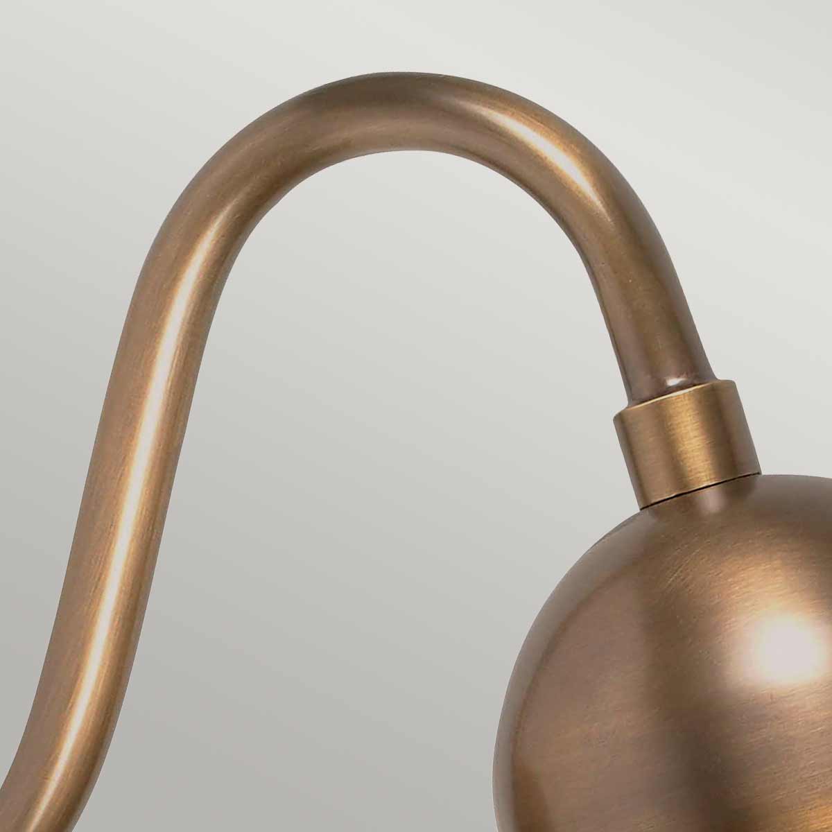 Cliftonbury Traditional Outdoor Wall Lantern in Aged Brass Cliftonbury Traditional Outdoor Wall Lantern in Aged Brass — detail view
