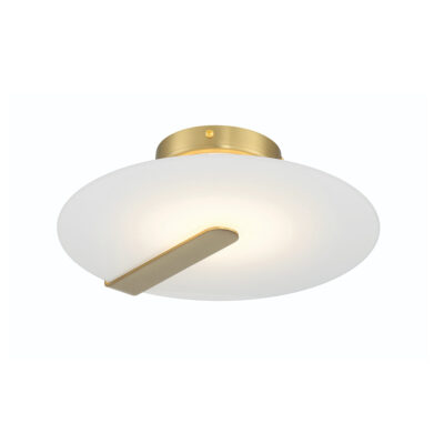 Cloudmere Contemporary Ceiling Flush Light Brushed Gold