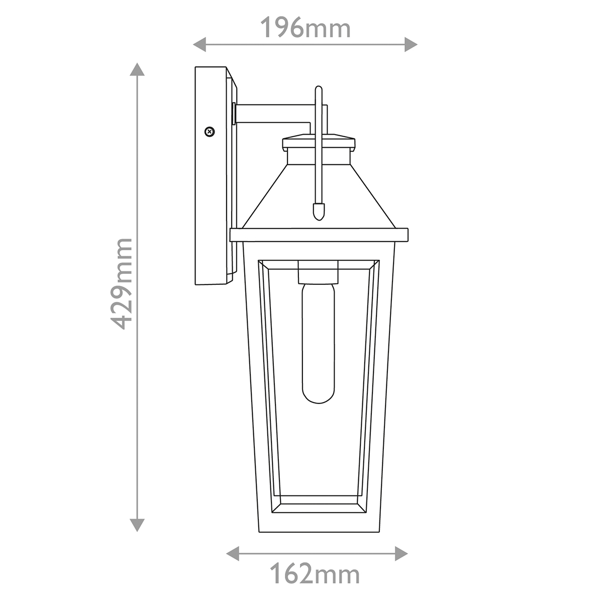 Coastal Reach Hamptons Outdoor Wall Lantern Matt Black & Brass Coastal Reach Hamptons Outdoor Wall Lantern Matt Black & Brass