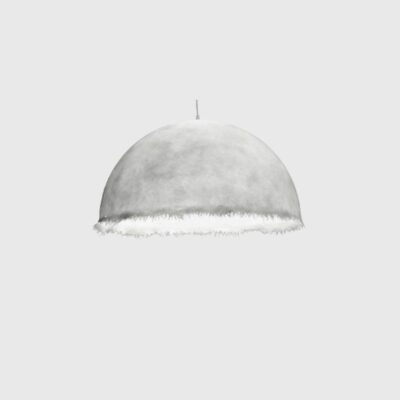 Coastal Reach Sculptural Dome Pendant Light White