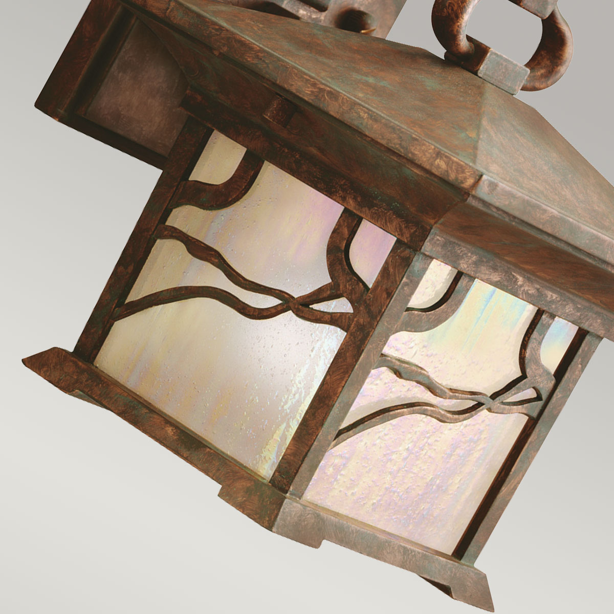 Cobden Hall Traditional Outdoor Wall Lantern Distressed Copper Cobden Hall Traditional Outdoor Wall Lantern Distressed Copper — detail view
