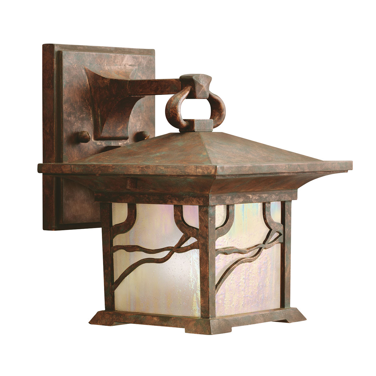 Cobden Hall Traditional Outdoor Wall Lantern Distressed Copper