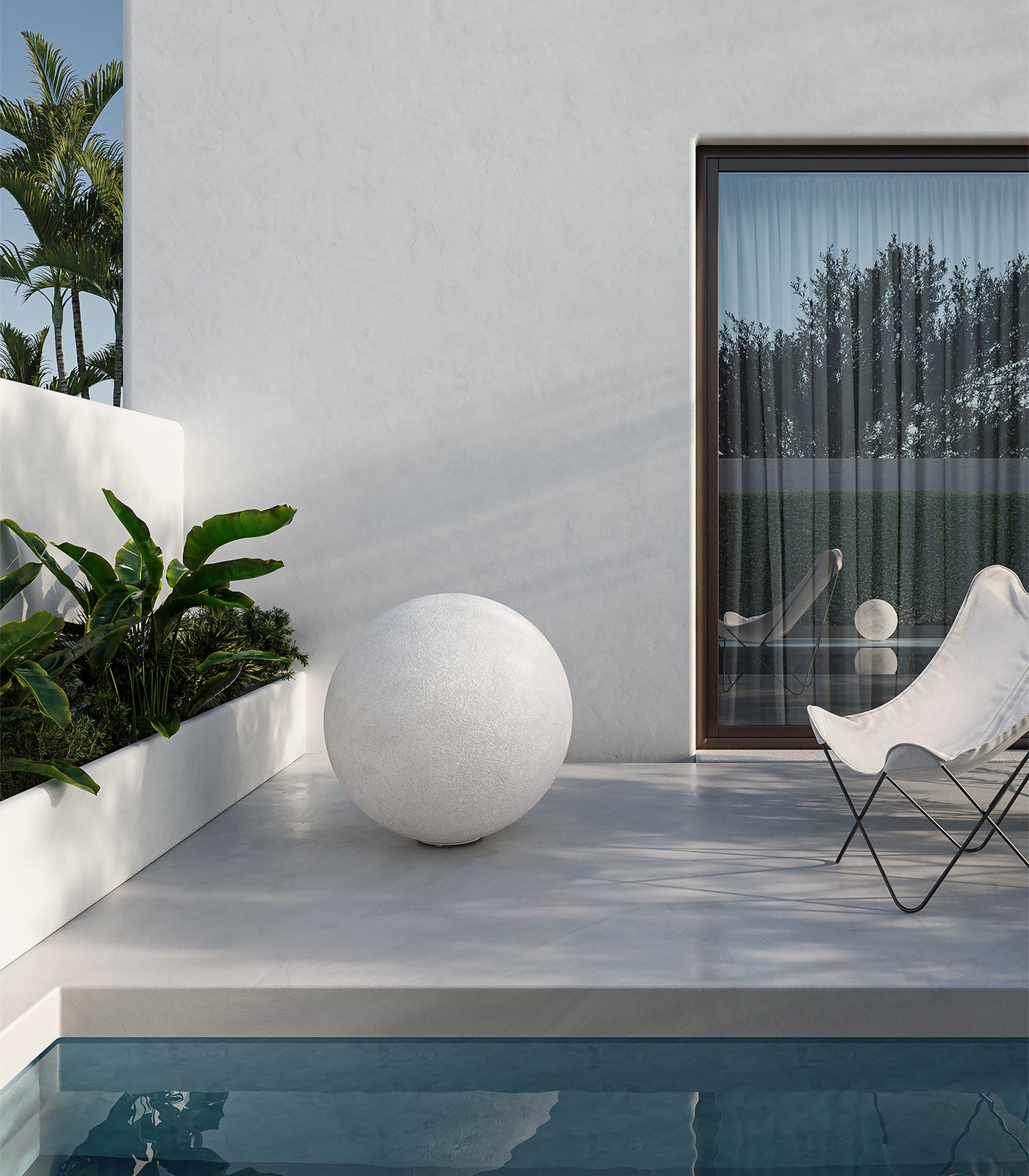 Cockatoo Bay Sphere Outdoor Floor Lamp Cockatoo Bay Sphere Outdoor Floor Lamp