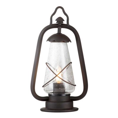 Colliers Row Traditional Pedestal Lantern Old Bronze