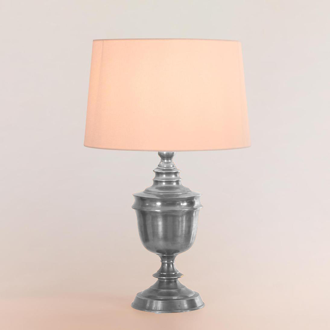 Colquhoun French Provincial Urn Table Lamp Base Antique Silver