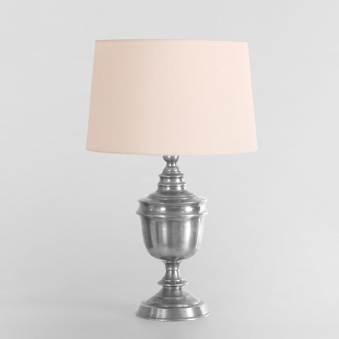 Colquhoun French Provincial Urn Table Lamp Base Antique Silver