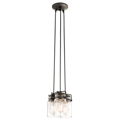 Combe Bassett Industrial Cluster Pendant Bronze
