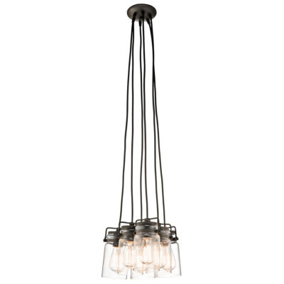 Combe Bassett Industrial Cluster Pendant Bronze