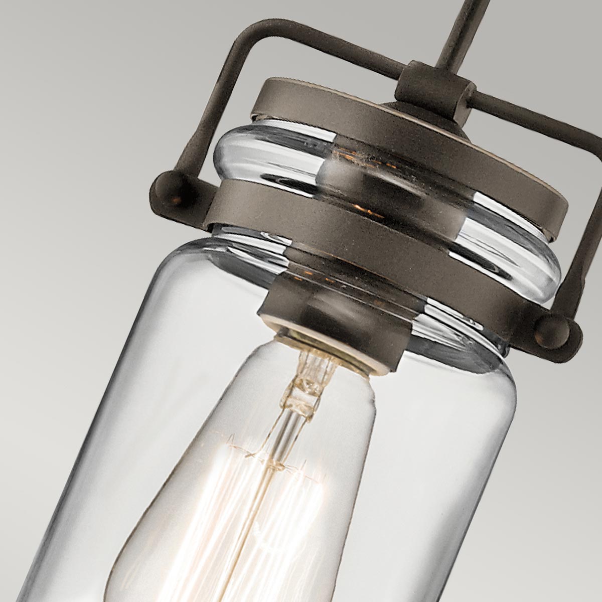 Combe Bassett Mason Jar Pendant Bronze Combe Bassett Mason Jar Pendant Bronze — detail view