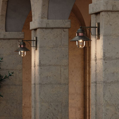 Como Coastal Outdoor Wall Light White